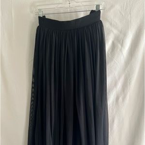 Black Skirt with Sheer overlay